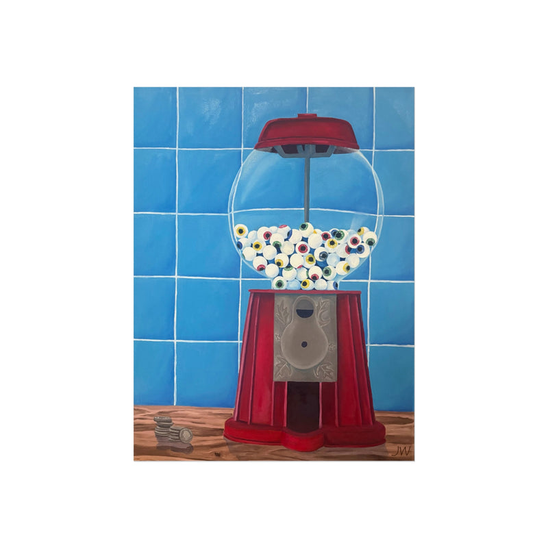 Retro Gumball Machine Fine Art Print