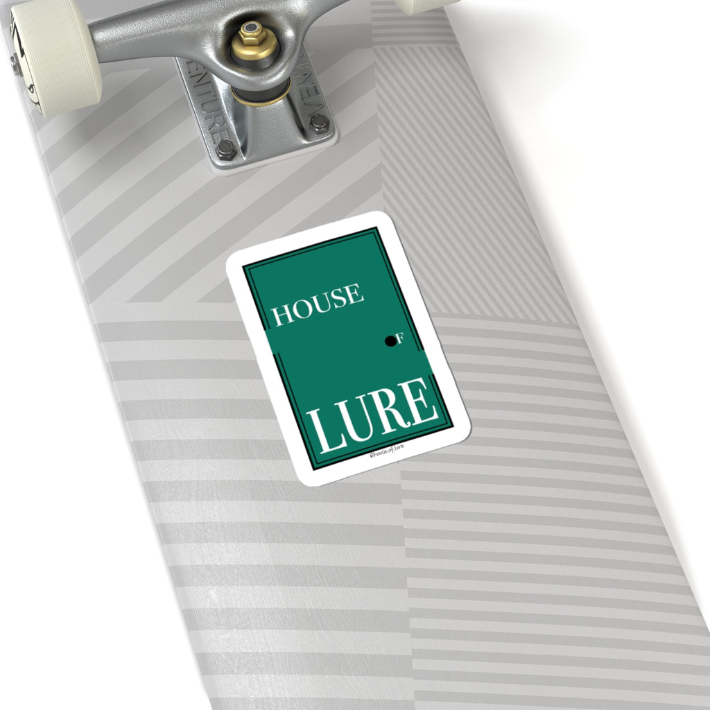 House of Lure Sticker — Green Door Kiss-Cut Decorative Sticker